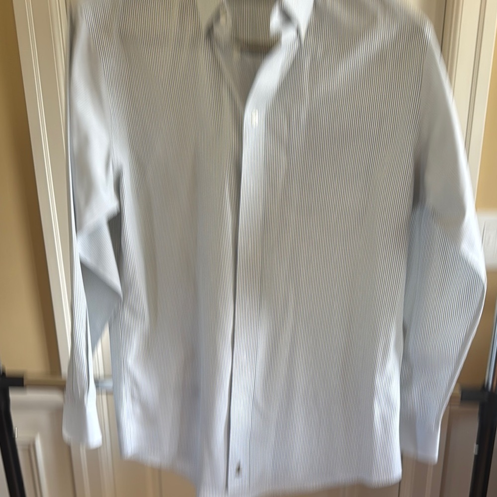 Nordstrom White and Blue Dress Shirts Elegant Formal Wear